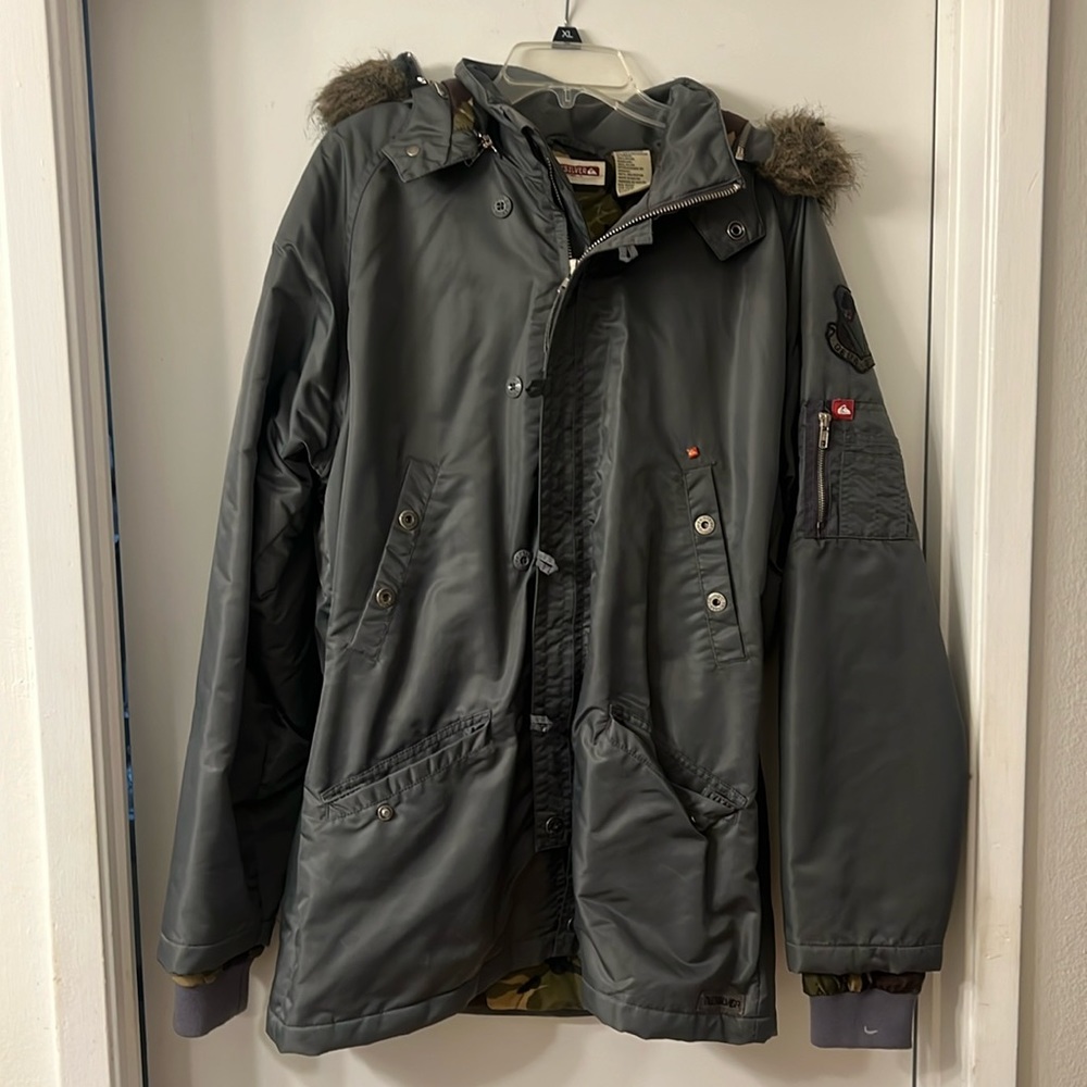 Quicksilver ski or snowboard jacket.